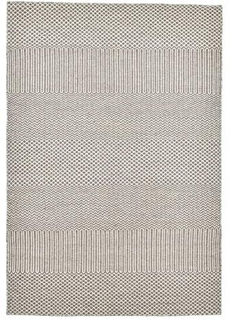 Trondheim| PO-501 | Teppich aus 100% Schurwolle | handgewebt | Größe: 65 x 130 cm | Farbe: Natur | THEKO