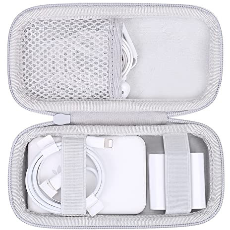 co2CREA Hard Storage Travel Case for Apple MagSafe Battery Pack, Portable Protective Case Compatible with Apple MagSafe Charger Cable and Apple AirPods EarPods, Case Only