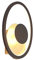 Lindby LED Wandleuchte, Wandlampe Innen Feival (Modern) in Braun aus Metall (1 flammig) - Wandstrahler Wandbeleuchtung Schlafzimmer/Wohnzimmer Wohnzimmerleuchte