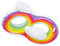 Bestway Rainbow Dreams 2-Personen-Schwimmring mit Kopfstütze 186 x 116 cm