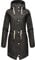Navahoo Damen wasserdichte Übergangsjacke Regenjacke Flower of Ocean Black Gr. XL