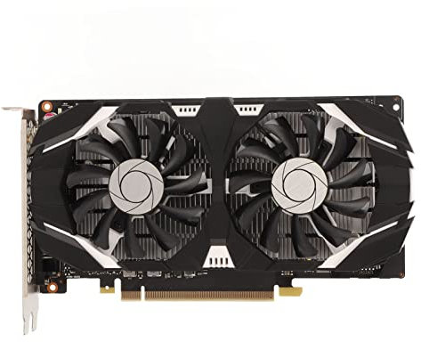 Carte Graphique GTX1050TI, 4G GDDR5 128Bit 1341MHz 1455MHz Fréquence Core 7008MHz Mémoire Vidéo Cartes Graphiques de Jeu, Image HDR Double Ventilateurs DP HDMI DVI Interface pour PC