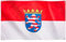 Runesol Hessen Flagge für Balkon, 91x152cm, Hessen-Fahne mit 4 Ösen, Deutschland Bundeslandflagge, Hessenflagge, Premium Flaggen für drinnen und draußen, satte Farben