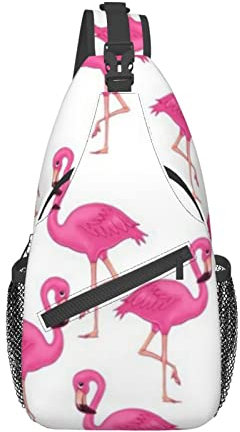 Ahdyr Pink Flamingo Umhängetaschen für Herren und Damen, modische und leichte Umhängetaschen