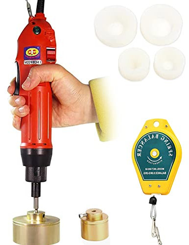 Machine De Capsulage De Bouteilles Électrique Capsuleuse De Bouteilles De Poche Capsules De Bouteilles Machine De Capsulage À Vis pour Bouchons Ronds De 10-50 Mm, Machine De Scellage De Bouc