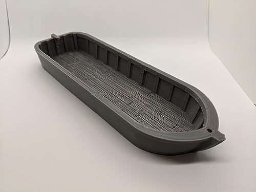 Longboat Ship Boat | 28 mm 1/56 Scale Miniature | RPG Tabletop Figure Landscape Modelelling Wargaming Fantasy Diorama Wargames Model Scenery Terrain Scatter Roleplaying 3D Printed Paintable