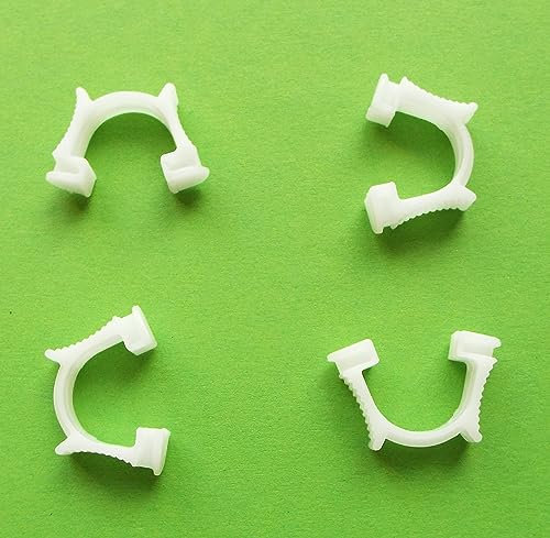 myraumdesign 4 Universal Endfeststeller Gardinenstopper Anschlagstopfen für Gardinenschienen aus Kunststoff, Weiß