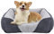 JOEJOY Hundebett Kleine Hunde, Hundekorb Waschbar, Flauschig HundeköRbchen, rutschfest Hundebetten, Kuschelig PlüSch Hundesofa für Hunde und Katzen, 51×48×15cm