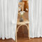 PONY DANCE Weiße Vorhänge Halbtransparent Leinen Gardinen Landhausstil Boho Vorhang Leinenoptik Wohnzimmer Vorhänge mit Stangedurchzug 2er Set H 260 x B 140 cm