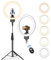 12'' Ring Light mit Stativ with 160cm Extendable Tripod Stand, Selfie Ring Light with Stand and 2 Phone Holder for Live Stream/Makeup/YouTube/TikTok, Compatible with All Phones, Ipads and Cameras