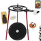 COMBOI Paellero gas butano 40 cm, paellera esmaltada de 46 cm,paella Kit Quemador, Regulador de gas, Manguera, Patas Soporte, nivel, delantal, Libro de Recetas digital