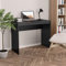 Homgoday Bureau d'ordinateur - Table de travail pour ordinateur portable - Meuble de bureau - Table console - Noir - 90 × 40 × 72 cm