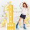 Numéros géants lumineux de 0,6 m pour fête, grands chiffres lumineux à DEL, décorations de fête d'anniversaire, numéros en carton, décoration d'anniversaire (1)