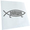 Kiwistar - Autoaufkleber - matt Grau - 30x10cm Darwin Fisch Aufkleber für Auto, Laptop, Fahrrad, LKW, Motorrad mehrfarbig JDM Decal Racing