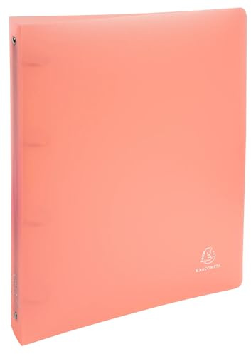 Exacompta - Réf. 51977E - Carton de 15 classeurs Chromaline - 4 anneaux ronds diamètre 30 mm - Dos 40 mm - Dimensions 32 x 26,8 cm - Format à classer A4 Maxi - Corail