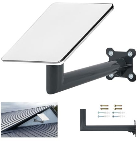 Starlink Mini Mount, kit di montaggio per palo satellitare, angolo verticale Starlink Long Wall Mount per Starlink Internet Kit Satellite, compatibile con parabola Starlink V2/Mini/V3
