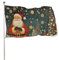 Weihnachtsgartenfahne, 90x150 cm Weihnachtsbaum Flagge doppelseitig Winter-Flagge Weihnachtsdekoration Garten Urlaub Zuhause Party Hängedekoration