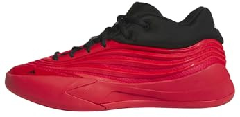 Adidas Unisex Dame X Basketball Sneaker, Pure Ruby/Black/Zero Metallic, 7.5 UK