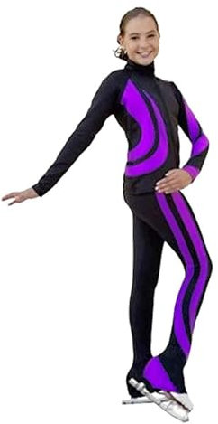 Zagitova Eiskunstlauf Trainingsanzug for Damen, Langärmelig, Jacke Und Hose, Set mit Sportbekleidung for Damen(Blau,S)