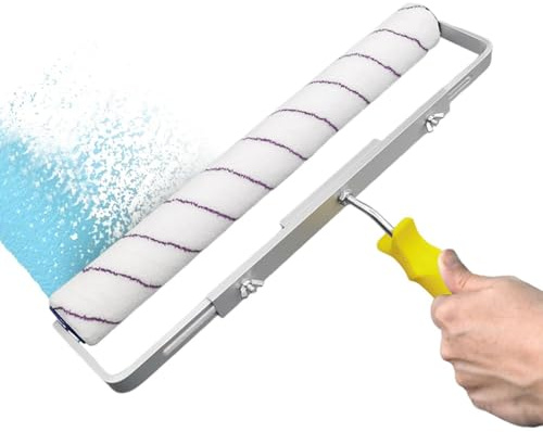 Tewzafiya Rouleau de peinture de plafond sans kit anti-goutte, Rouleau de peinture de 18 pouces | Rouleau de peinture robuste avec cadre de plafond | Rouleau de plancher large et léger en de