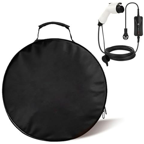 Helweet EV Kabeltasche,Ladekabel Tasche,EV Tragbare Kabeltasche Ladekabel Tasche,Taschen Für Elektro Auto Kabel, Für Kofferraum, Campingplatz,36x8cm