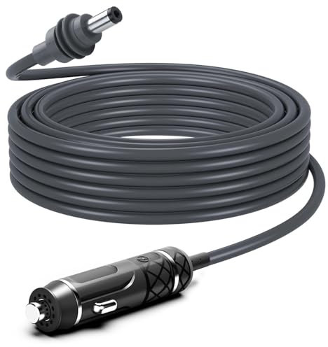 KFD Starlink Mini DC Power Car Charging Cable 4m/13.2FT Waterproof Star link Mini Car Charger 12V-24V DC Adapter to Barrel DC Jack Starlink Power Lead on Cars Trucks Buses Vans SUVs
