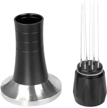 Trevuza 51 mm 2-in-1 Kaffeestampfer & Rührer – Edelstahl WDT-Werkzeug & Espressoverteiler – ergonomischer Griff für Kaffee in Barista-Qualität – kompatibel mit 51 mm Siebträgern und Espressomaschinen