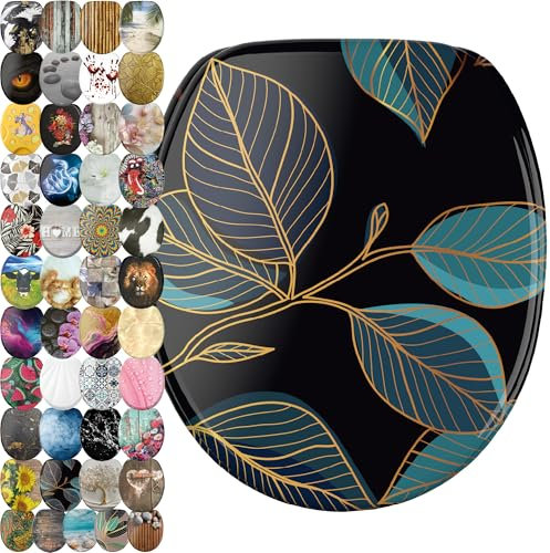 Sanilo Soft Close Toilet Seat, Wide Choice of New Toilet Seats, Stable Hinges, Easy to Mount (Tavira)