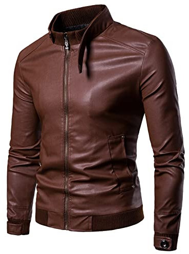 Giubbotto Moto Uomo, Leggera Sottile con Tasca sulle Maniche Giubbotto Bomber Giaccone Giacca Chiodo Pelle Biker Motociclista Giubbotto Moto Uomo Estivo Giacca Leggera Giacche da Moto
