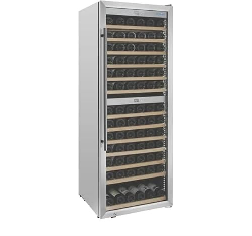 Polar G-Series Stainless Steel Dual Zone Wine Fridge, 126 Bottle | Independent temperature settings keep reds and whites at proper serving conditions. Generous commercial capacity.