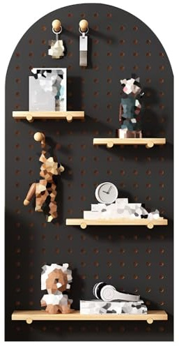 Stecktafel-Kombinationsset, Wandmontage, Aufbewahrungsregal mit Holzstäben für Garagenorganisation