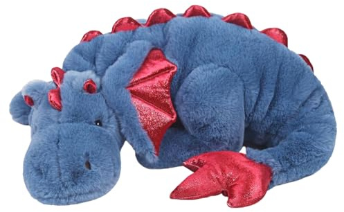 Grtheenumb Drache-Stofftier, 43-Zoll-niedlicher Cartoon-Drachen-Plüsch mit Flügel, weiches, bequemes Riesen-Stofftier für Kinder, Jungen, Mädchen, Schlafzimmerdekoration, Blau|