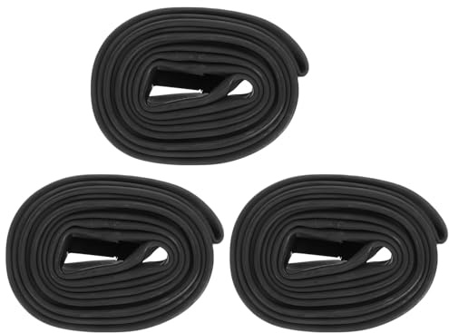 LOORGVEL 3 Pezzi Camera d Aria Bici in Gomma Butilica con Valvola Us Resistente alle Perdite Leggera e Durevole per Bici da Strada e Cruiser
