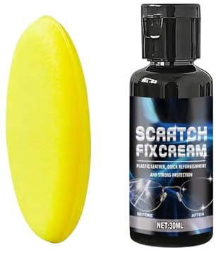 Glasses Scratch Remover Liquid, Fast-Acting, Long-Lasting Cleaner | Lens Scratch Remover for Eye Glasses with Sponge for Screen Phone Watch Sunglasses Camera Mirror Interior