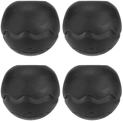 sourcing map Chair Feet Covers, Anti-Sinking Rubber Ball Feet Fit for 0.87 Inch Legs, Chair Leg Caps for Camping, Outdoor Folding Chairs, Floor Protectors, Black