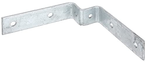Alberts 701536 Befestigungslasche | für Universalpfosten | feuerverzinkt | 30 x 30 x 119 mm