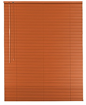 Original Easy-Shadow Aluminium Jalousie Jalousette Breite 60 x 200 cm Höhe in Farbe terracotta - Bedienseite links - Fensterjalousie Jalousien Alu-Jalousien Alu-Jalousetten Fenster Rollo Lamellenbreite 25 mm Lamellen / Maßanfertigung