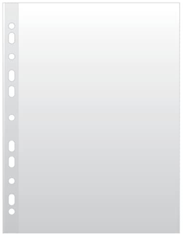 DONAU 1772100PL-00 Prospekthüllen, PP, A4, glasklar, 50μm, 100 Stück