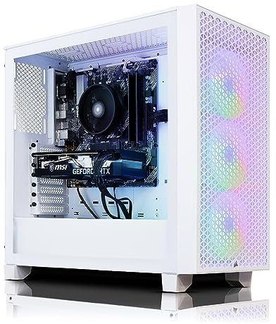 ADMI Gaming PC • AMD Ryzen 5 5500 • NVIDIA RTX 4060 Ti 8GB DDR6 • 16GB DDR4 3200MHz • 1TB NVME SSD • 600W PSU • WIFI • Corsair 3000D Airflow White Mesh RGB Case • Windows 11