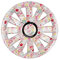 PREMIUM Radkappen Radzierblenden Radblenden 'Modell: Onyx Flower Look' 4er Set, Farbe: Bunt, Felgendurchmesser:16 Zoll