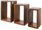 MASSIVMOEBEL24.DE Toronto Wandregal Set 45x20x30 Sheesham/Palisander, Farbe:Dunkelbraun gewachst, Größe:45x20x30 cm (BxTxH)