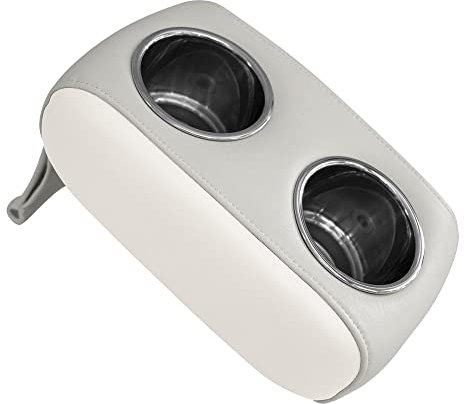 Wise 3059-1882 Pontoon Double Drink Holder with Stainless Steel Cup Holders, Marble/Brite White