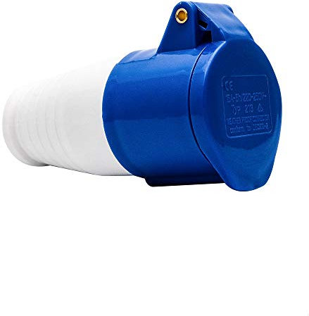 Prise industrielle bleue et prises 16A 220v IP44 3 broches prise de site industriel et prise murale étanche IP44 prise de connecteur 2P + terre femelle (#213)