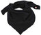 nanito Schal Halstuch Musselin 100% Bio Baumwolle 120 x 120 cm (schwarz)