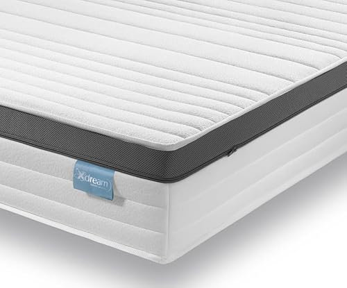 XDREAM Air 1000 | orthopädische 7-Zonen 1000er Tonnentaschenfederkernmatratze mit Gelactive-Auflage | 25 cm hoch | Öko-Tex Zertifiziert | Härtegrad 2 | 80 x 200 cm