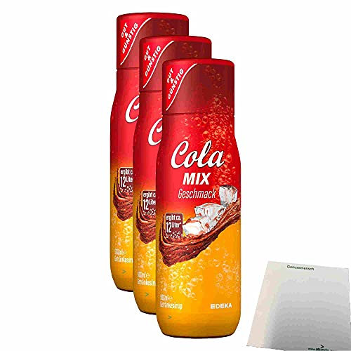 usy Bundle für Gut & Günstig Cola Mix Getränkesirup 3er Pack (3x500ml Flasche) + usy Block