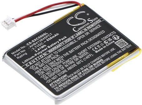 TCTK Akku 650mAh Kompatibel mit [Sennheiser] EPOS Adapt 660, MB 660, PXC 550 Ersetzt 507271-88, AHB413645PCT FBA