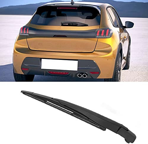 Cuchilla de brazo de limpiaparabrisas trasero, kit de cuchilla de brazo de limpiaparabrisas trasero de coche, repuesto de plástico impermeable a prueba de polvo para Peugeot 206