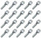 20X Radschrauben Radbolzen M12x1,5 Kegel 60° Kegelbund SW17 Schaftlänge: 24mm für Stahl- und Alufelgen