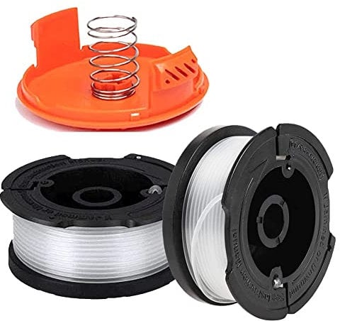 Moritale Bobine Rocchetti Filo per Decespugliatore Black & Decker AF100 Nylon Reflex (Filo lungo 9,1m Diametro ⌀1,65 mm) (Black & Decker AF-100, 2 pezzi)
